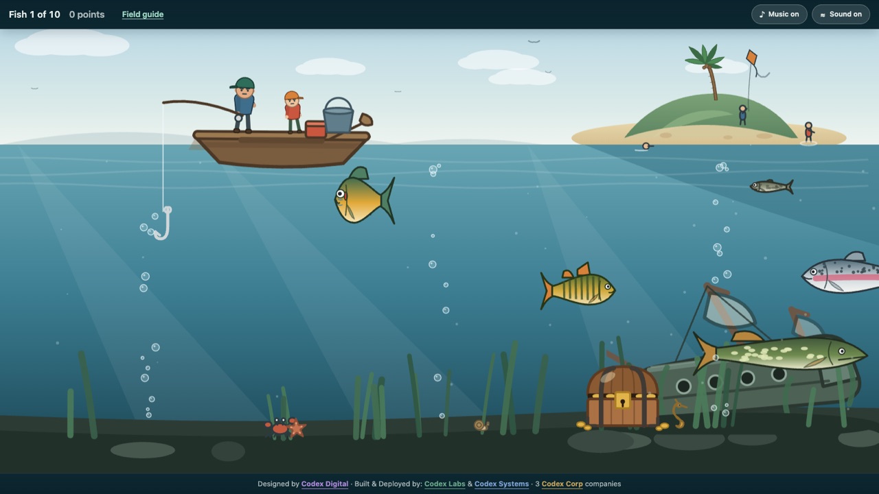 Know What You Catch, home screen