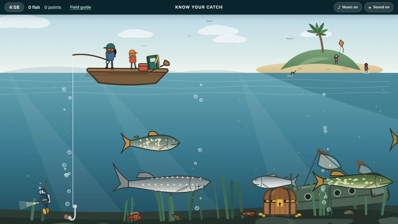 Know Your Catch, a round in progress on the lake