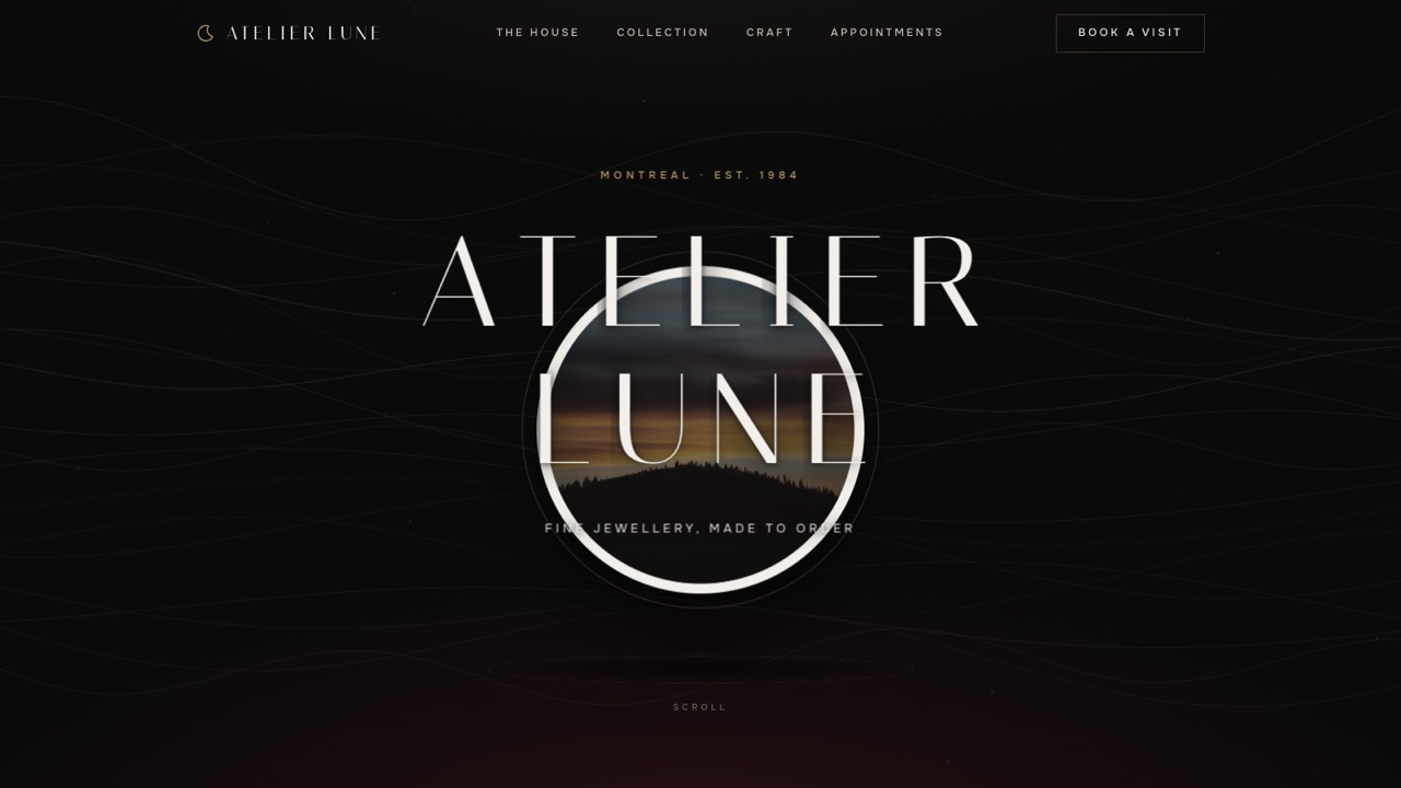 Atelier Lune, home page