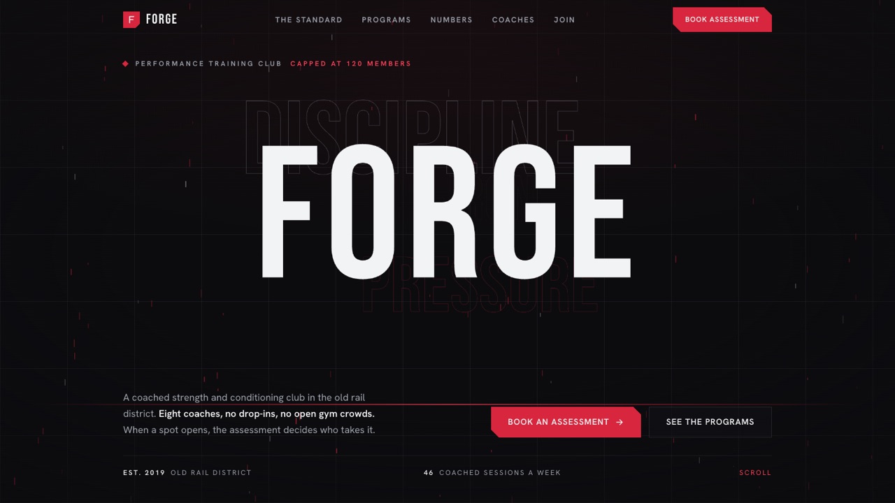 FORGE, home page